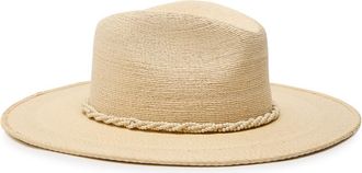 Lack of Color Lack OF Color Paradise Embellished Straw Fedora - Cream - 57 (57cm / M)