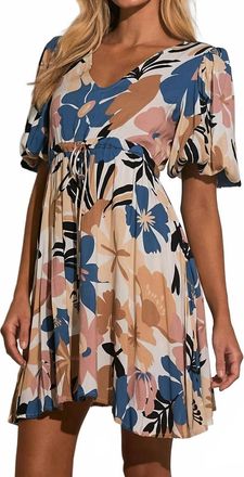 Elan Floral Mini Dress In Multi