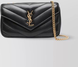 Saint Laurent small chevron quilted lambskin bag