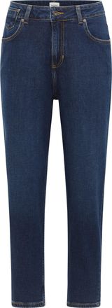 Mustang Mom-Jeans MUSTANG Damen Style Charlotte Tapered, Damen, Gr. 30, L&auml;nge 32, 801 blau, Denim/Jeans, 98% Baumwolle, 2% Elasthan, bequem, Jeans Mom-Jeans
