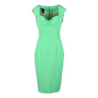 Access Fashion Midi Jurk - Dames - Casual kleedjes - Groen - L - Polyester - Kleedjes