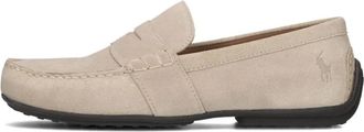 Polo Ralph Lauren Beige Su&egrave;de Mocassin met Mocassin Details - Heren - Loafers - Beige - 42 EU - Su&egrave;de - Schoenen
