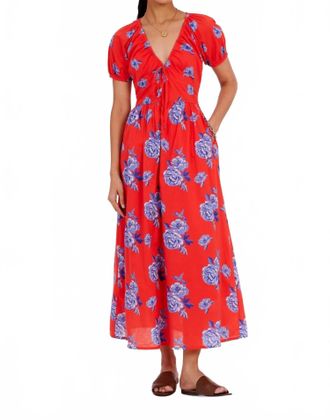 Banjanan Norma Dress In Poppy