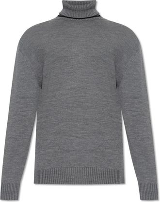 Paul & Shark Wollen coltrui - Heren - Coltruien - Grijs - XL - Wol - Truien & Vesten