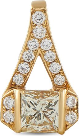 Luxury Bazaar 18K Yellow Gold 1.40ct Diamond Pendant 5301