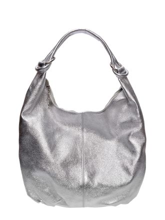 Anna Luchini Zilver Rundleer Tas