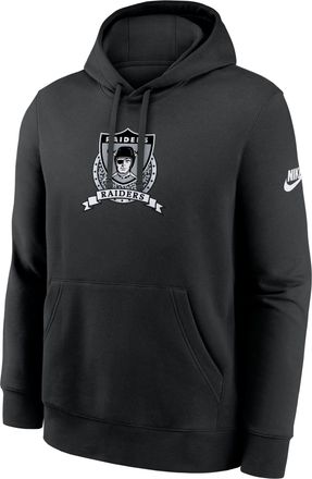 Nike Las Vegas Raiders Rewind Club Nike Mens NFL Pullover Hoodie in Black | NKDK00A8DV-TM9