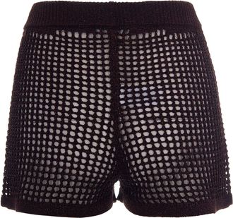 MC2 Saint Barth Womens Shorts Sharma Lurex Brown Cotton Polyacrylic