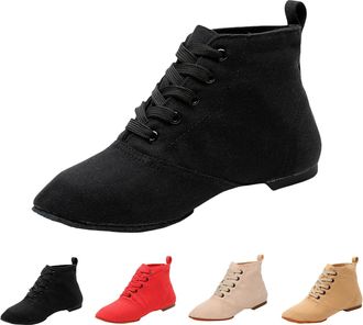 Generic Womens Jazz Shoes Canvas Ballroom Shoes Modern Gymnastics Shoes Dance Boots Ballet Slippers Dance Flat Ballet Shoes Jazz Boots Dance Shoes for Indoor 