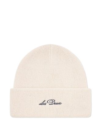 Les Deux Cappello con logo ricamato - Toni neutri