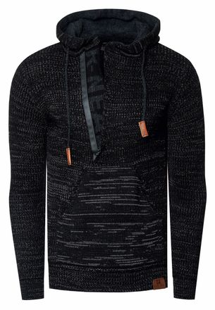 Rusty Neal 1/2 Zip Chunky Slim Fit Hoodie