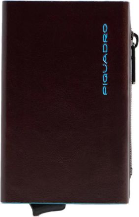 Piquadro Accessoires, Heren, Bruin, ONE Size, Leer, Compacte Portemonnee met Schuifsysteem