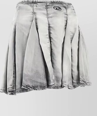 Diesel lyocell pleated mini skirt