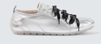 Simone Rocha Ballerina Grip metallic leather sneakers