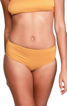 Sauipe Swimwear Serena Hipster Bikini Bottom In Ribbed Fabric