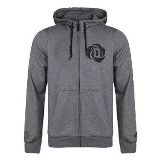 adidas Rose Fz Shooter Printing Hooded Jacket Gray DN3073