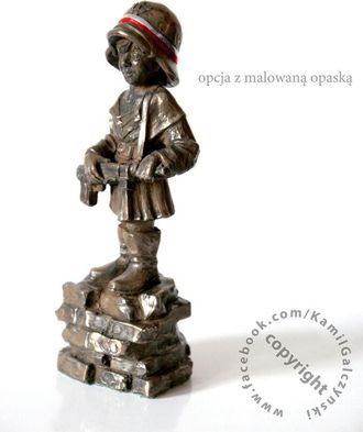 OEM Peque&ntilde;o Insurgente - Escultura, Figura Revestida De Bronce, Realizada Por Un Artista Polaco, Marca Art-dog