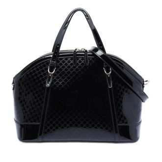 Gucci Pre-owned Gucci Large Microguccissima Patent Nice Dome Satchel Ladies 309614 520981