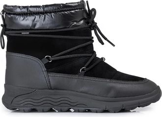 Geox Dames Sneeuwlaarzen- Stijlvol en Actief - Dames - Winterlaarzen - Zwart - 38 EU - Schoenen