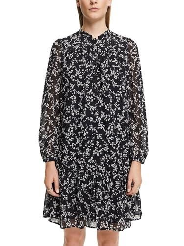 Robe Femme ESPRIT - 50% Coton, Col V, Manches Courtes, Coupe Confortable