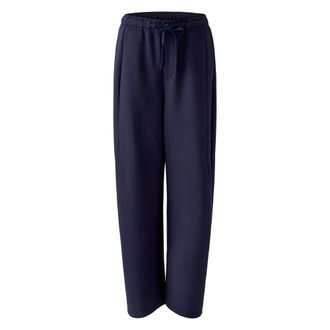 Oui Scuba Broek - Dames - Broeken - Blauw - Maat: S Viscose