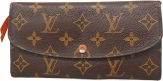 Louis Vuitton Brown Poppy Petal Long Wallet (Bi-Fold) (Pre-Owned)