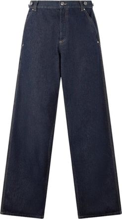 Roberto Cavalli Donkere Wassing Wijde Pijp Denim Jeans - Heren - Regular Fit Jeans - Blauw - W32 - Denim - Jeans