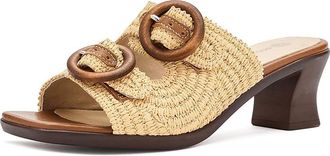 Eric Michael Zest Womens Dress Sandals Natural : EU 40 (US Womens 9.5-10) M (B), Leather