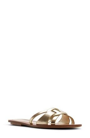 Aldo Rosmary Slide Sandal in Gold at Nordstrom, Size 6.5