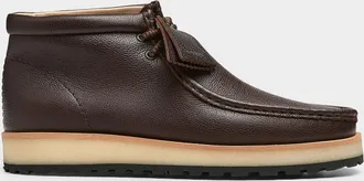 Clarks Mens Wallabee Scout brown leather loafers Men