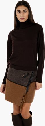 Kaos Maglioncino merinos a collo alto moro