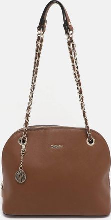 DKNY Dkny Brown Leather Satchel