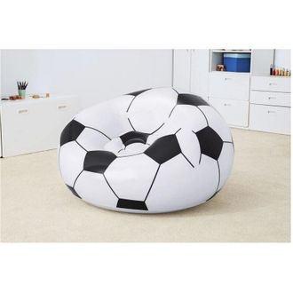 Trade Shop Trade Shop - Poltrona Gonfiabile Pallone Da Calcio Poltroncina Soccer 114x112x66cm Sedia 75010
