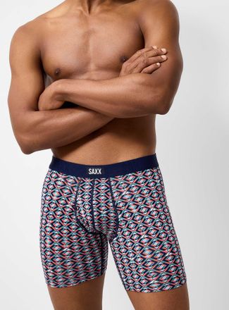 Saxx Mens 6 geo shape and martini boxer brief VIBE XTRA