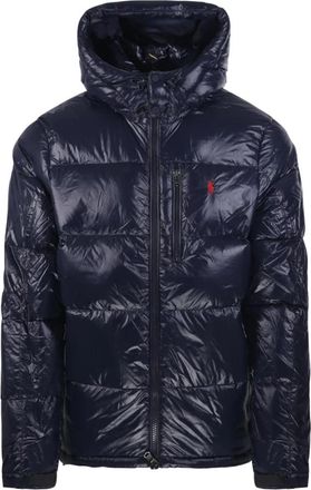 Ralph Lauren Stewart Glossy Donsjas - Heren - Winterjassen - Blauw - M - Nylon - Jassen