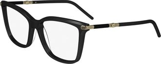 Longchamp Zwarte Brillenmontuur - unisex - Brillen - Zwart - 54 MM - Accessoires