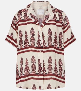 Johanna Ortiz Camisa de lino estampada