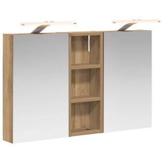 vidaXL Juego De Muebles De Ba&ntilde;o Con Estante 3 Pcs 80 X 10,5 X 50 Cm Vidaxl