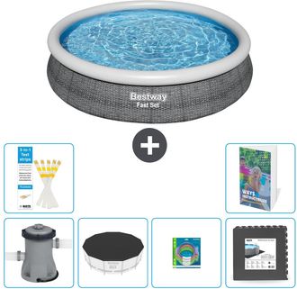Bestway Piscina Bestway Fast Set Redonda - 366x76 Cm - 7-piezas S317