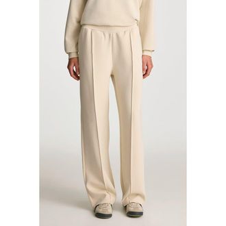 Mavi Front Seam Knit Sweatpants in Bone White at Nordstrom, Size Medium