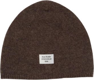 Acne Studios Kassias Beanie - Accessories - unisex - Marr&oacute;n - ONE SIZE