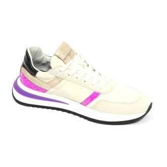 Philippe Model Sneakers, female, Beige, Size: 6 US Tropez 2.1 Glitter Pop Sneakers
