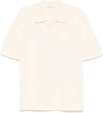 Maison Kitsun&eacute; Bold Fox Head Polo Shirt - Heren - Polos - Beige - XL - Katoen - Tops