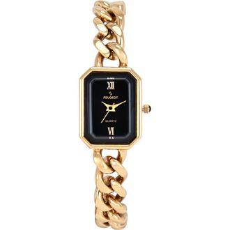 Peugeot Luxury Rectangular Link Braceket Watch- 25x20MM in Gold at Nordstrom