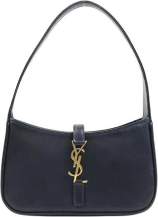 Saint Laurent Pre-owned Vintage Leren Schoudertas - Dames - Vintage Schoudertas - Zwart - ONE Size - Leer - Vintage