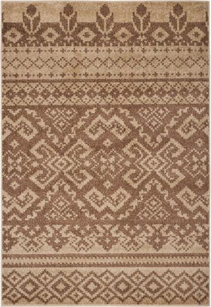 Safavieh Alfombra bohemio de polipropileno marr&oacute;n, 122 x 183 cm