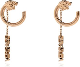Versace Long Logo Earrings - Dames - Oorbellen - Geel - ONE Size - Accessoires
