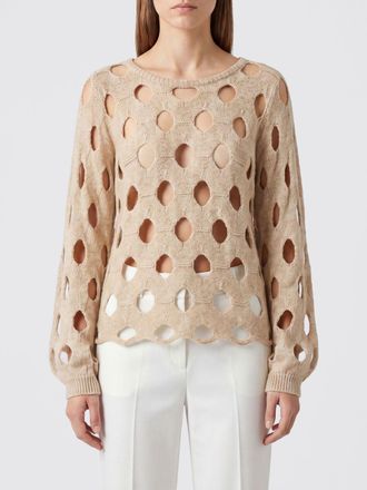 ATOMOFACTORY Open-Knit Wool Blend Jumper with Round Neck and Wavy Hem
