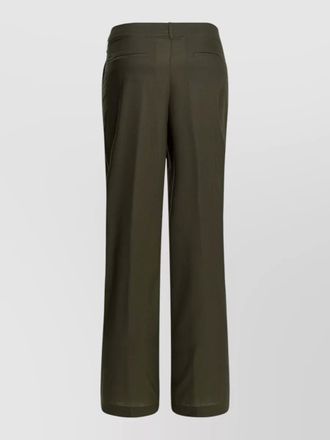 Herno wool tailored trousers pleats belt loops pockets