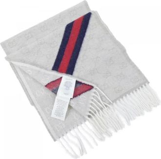 Gucci Vintage, unisex, Grijs, ONE Size, Pre-owned Shawl